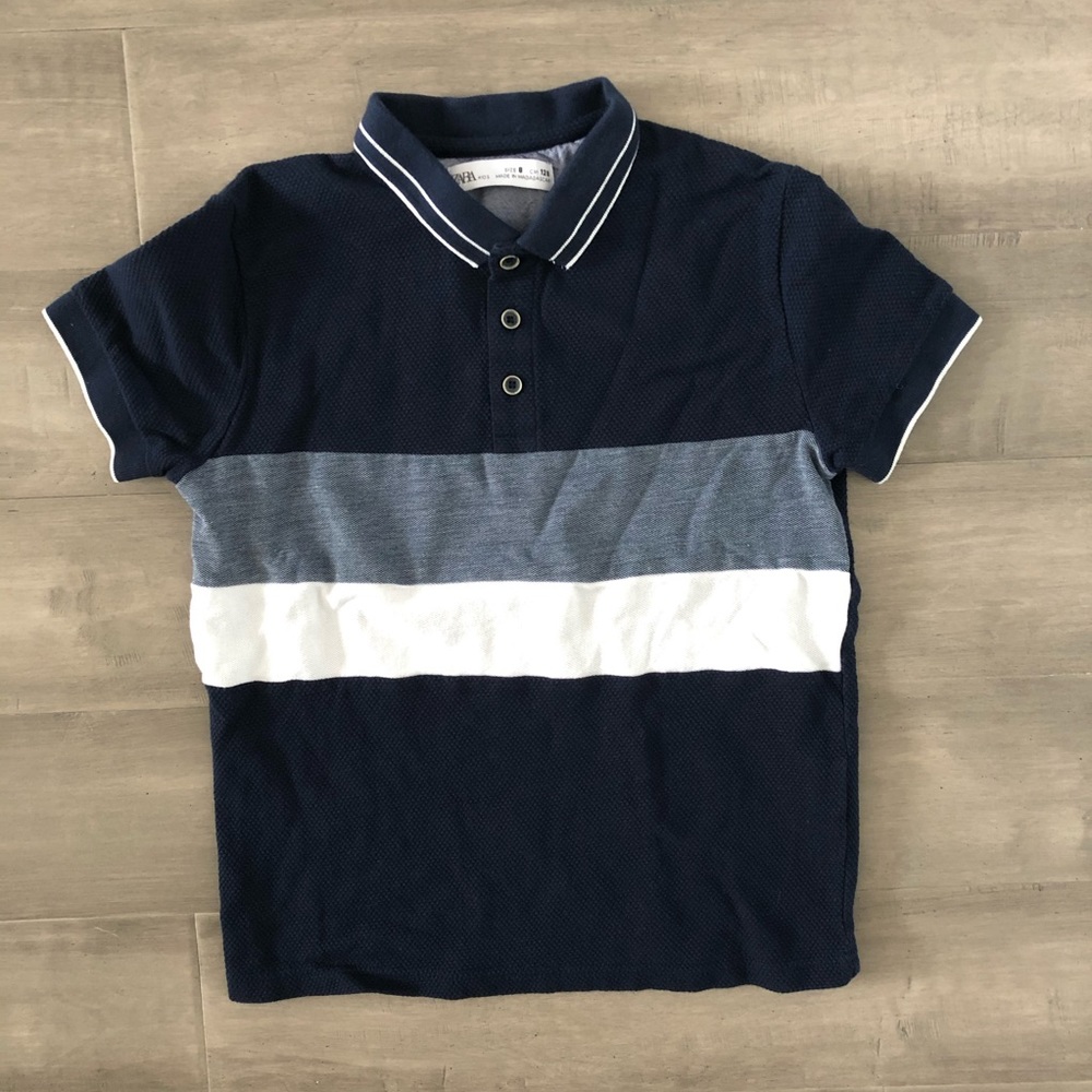 Zara kids Pique Polo T-shirt size 8